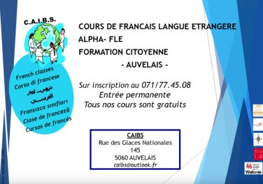 Cours francais langue etrangere CAIBS