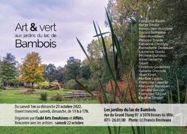 Visuel expo Art vert lac de bambois